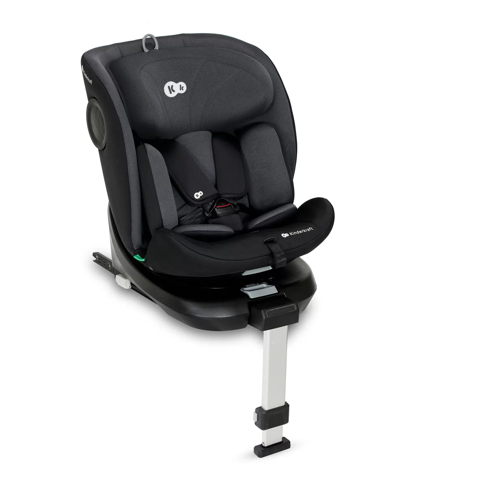 Scaune auto copii - Scaun auto i-size, 40-150 cm, kinderkraft i-360, black, varsta de la 0 luni la 12 ani
