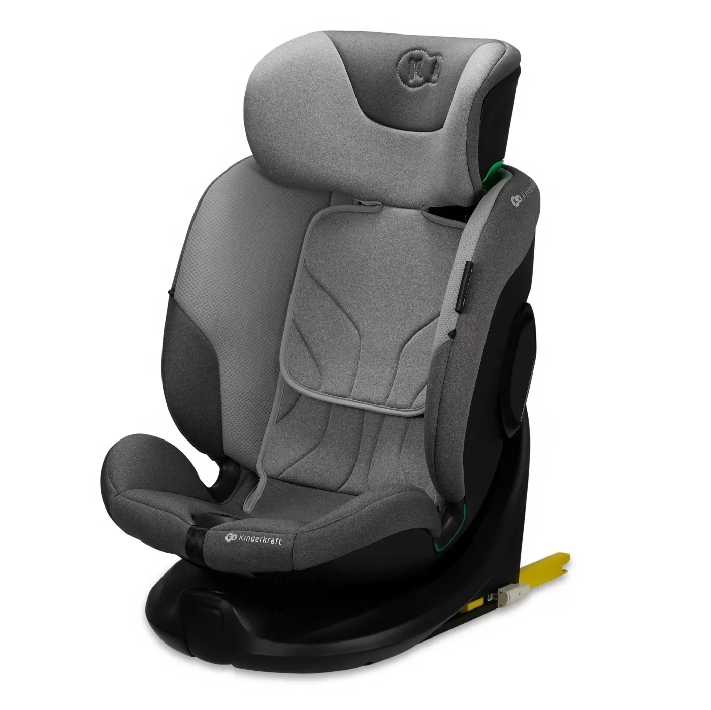 Scaune auto copii - Scaun auto kinderkraft i-fix, i-size 40-150 cm, cool grey, varsta de la 0 luni la 12 ani