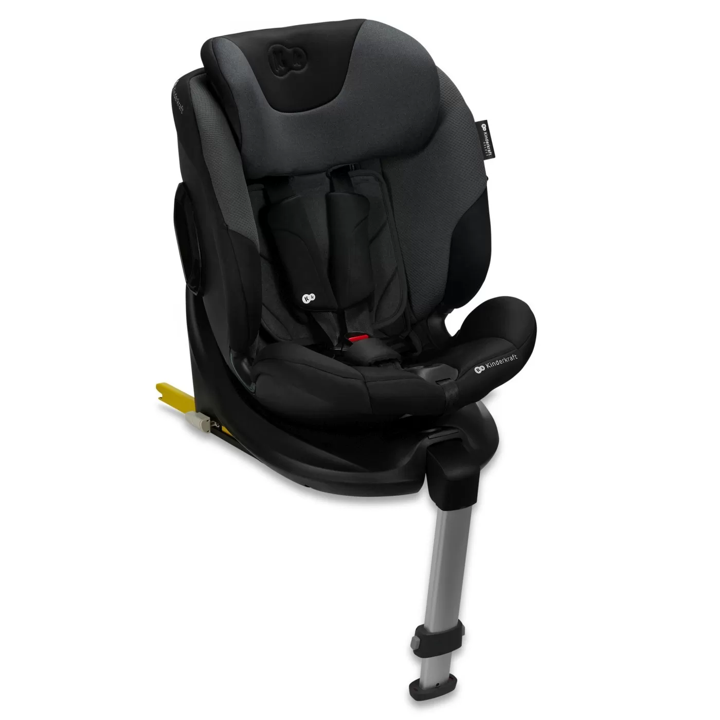 Scaun auto kinderkraft i-fix, i-size 40-150 cm, graphite black, varsta de la 0 luni la 12 ani [8]