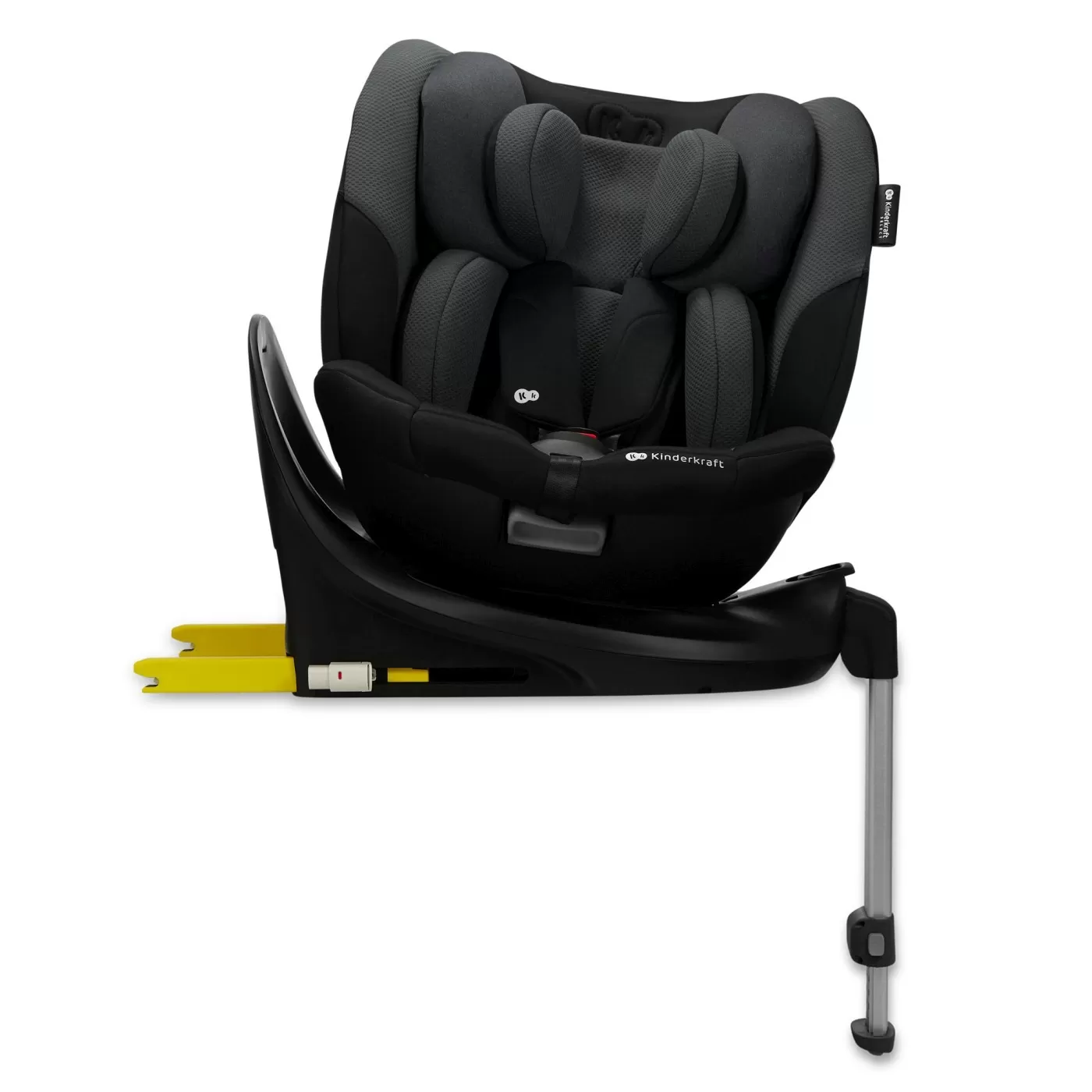 Scaun auto kinderkraft i-fix, i-size 40-150 cm, graphite black, varsta de la 0 luni la 12 ani [5]