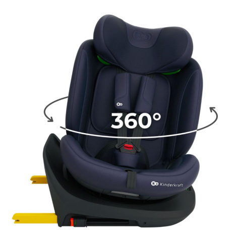 Scaun auto kinderkraft i-grow 2 i-size 40-150 cm, black copii varsta 0 luni - 12 ani [5]