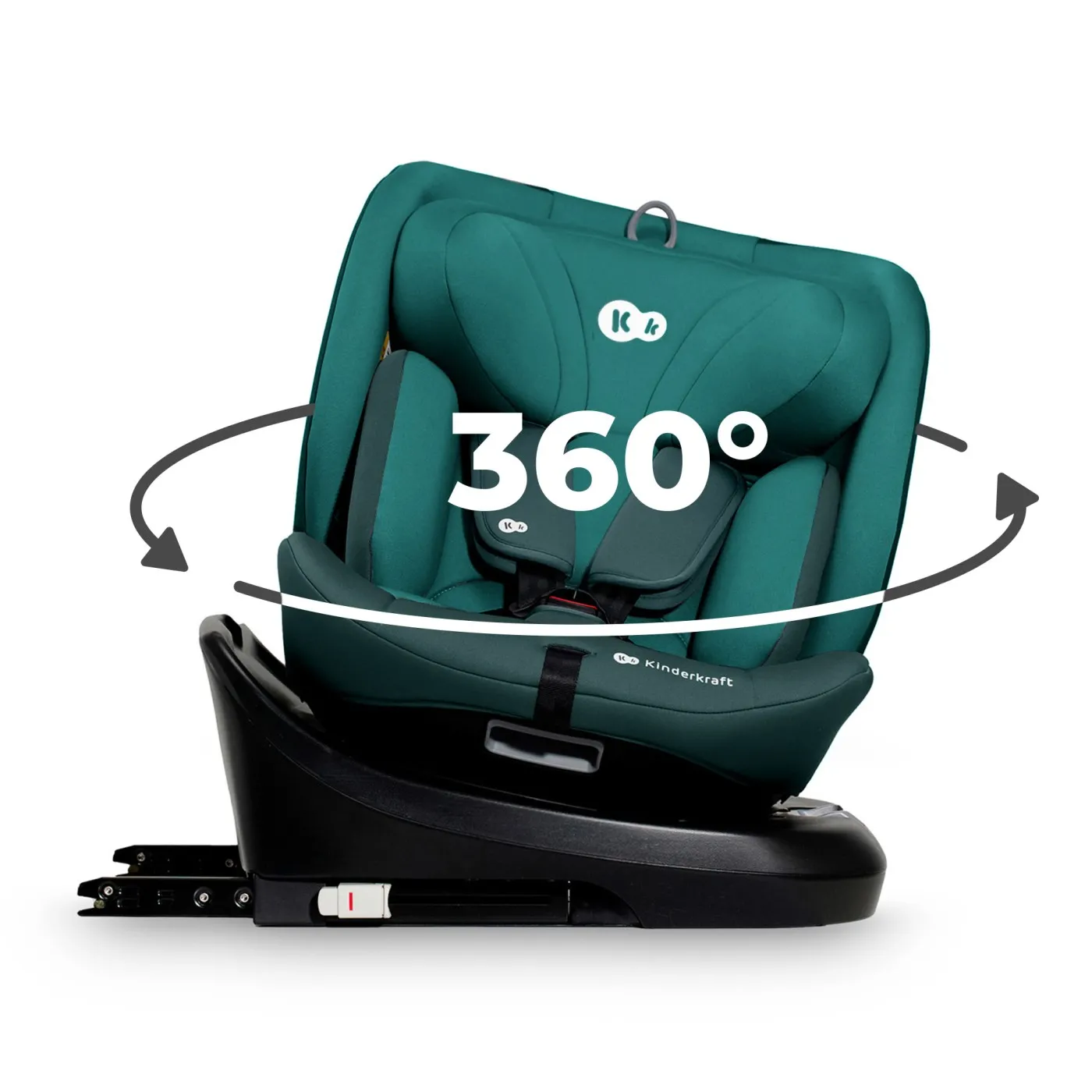 Scaun auto kinderkraft i-grow i-size 40-150 cm, blue, copii varsta 0 luni pana la 12 ani [6]