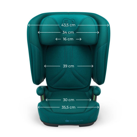 Scaun auto kinderkraft unity2 100-150 cm, green [9]
