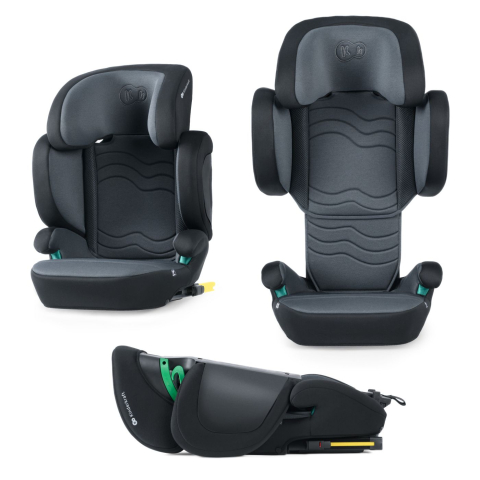 Scaun auto kinderkraft xpand 2 i-size 100-150 cm, graphite black copii varsta 3 ani - 12 ani [2]