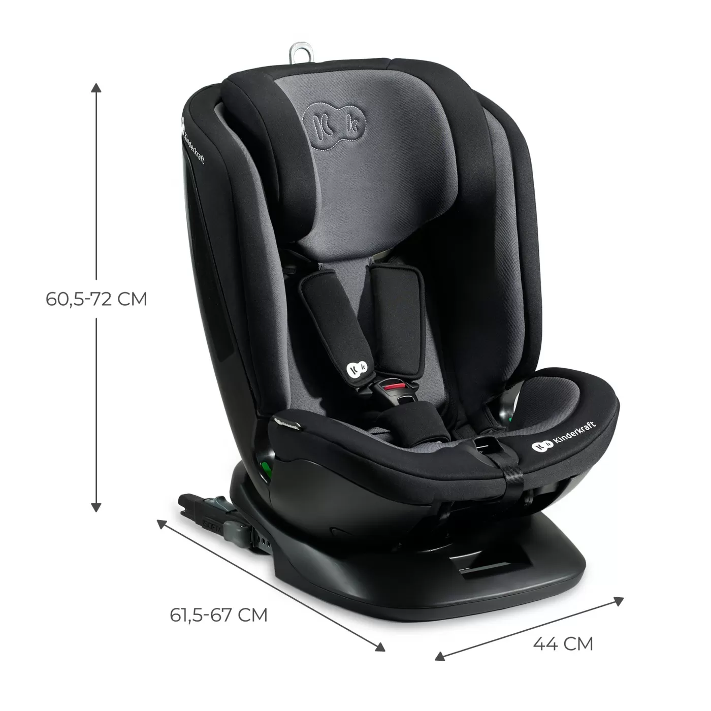 Scaun auto kinderkraft xpedition 2 i-size 40-150 cm, black, varsta de la 0 luni la 12 ani [6]