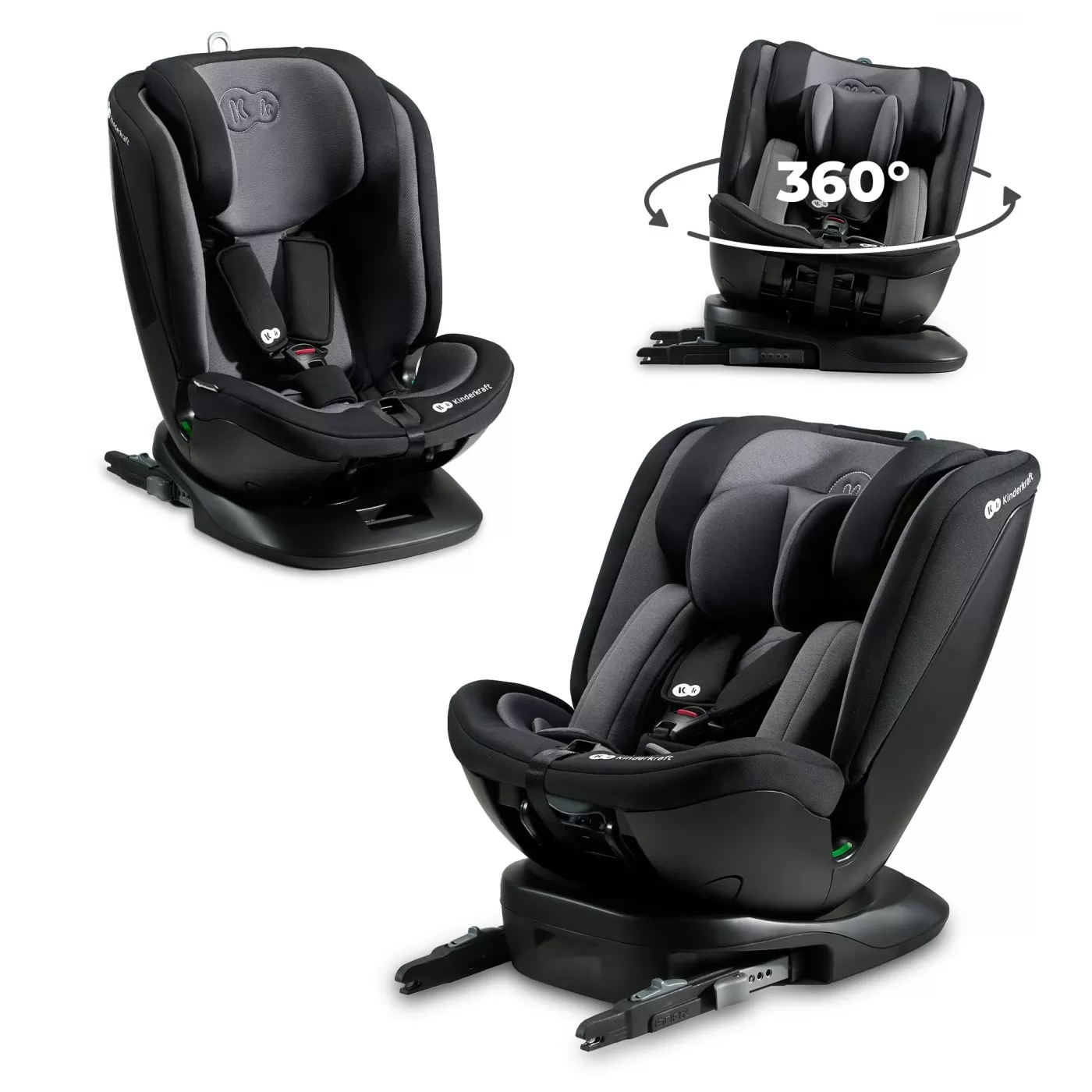 Scaun auto kinderkraft xpedition 2 i-size 40-150 cm, black, varsta de la 0 luni la 12 ani [7]