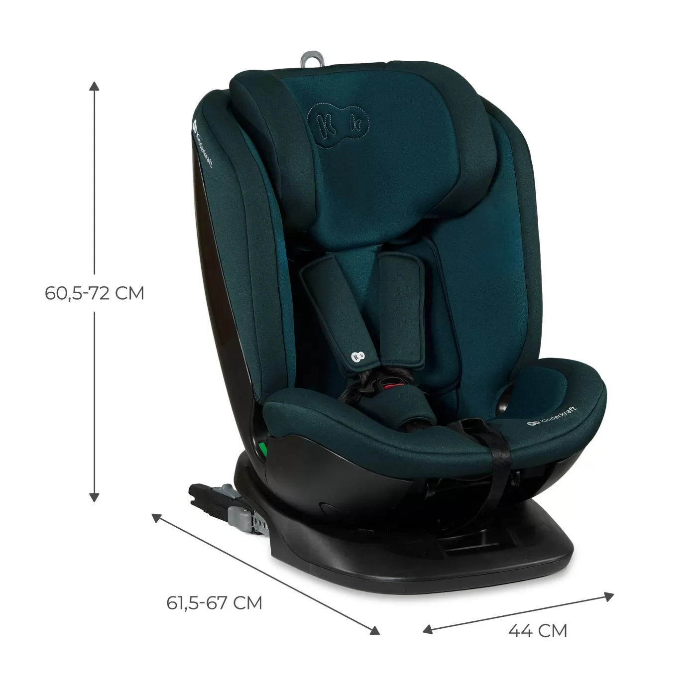 Scaun auto kinderkraft xpedition 2 i-size 40-150 cm, blue, varsta de la 0 luni la 12 ani [3]