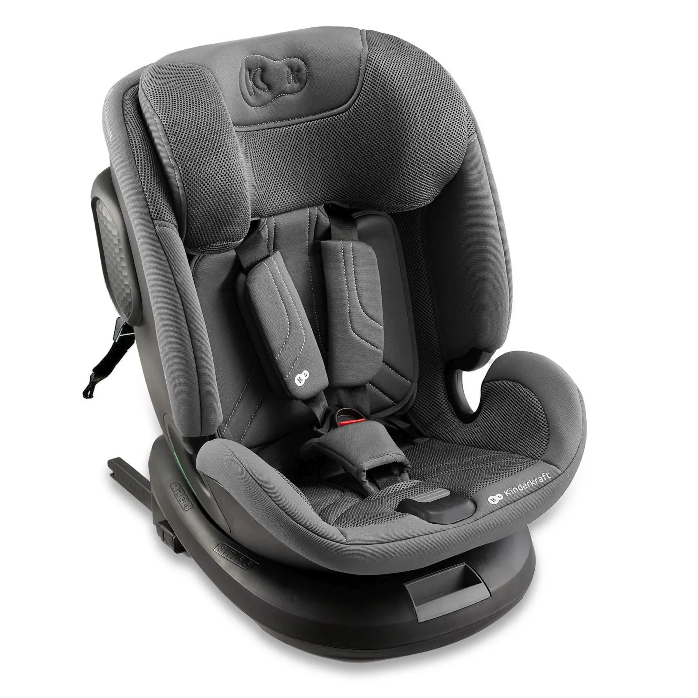 Scaun auto kinderkraft xpedition 3 i-size 40-150 cm, grey, copii varsta 0 luni pana la 12 ani [3]