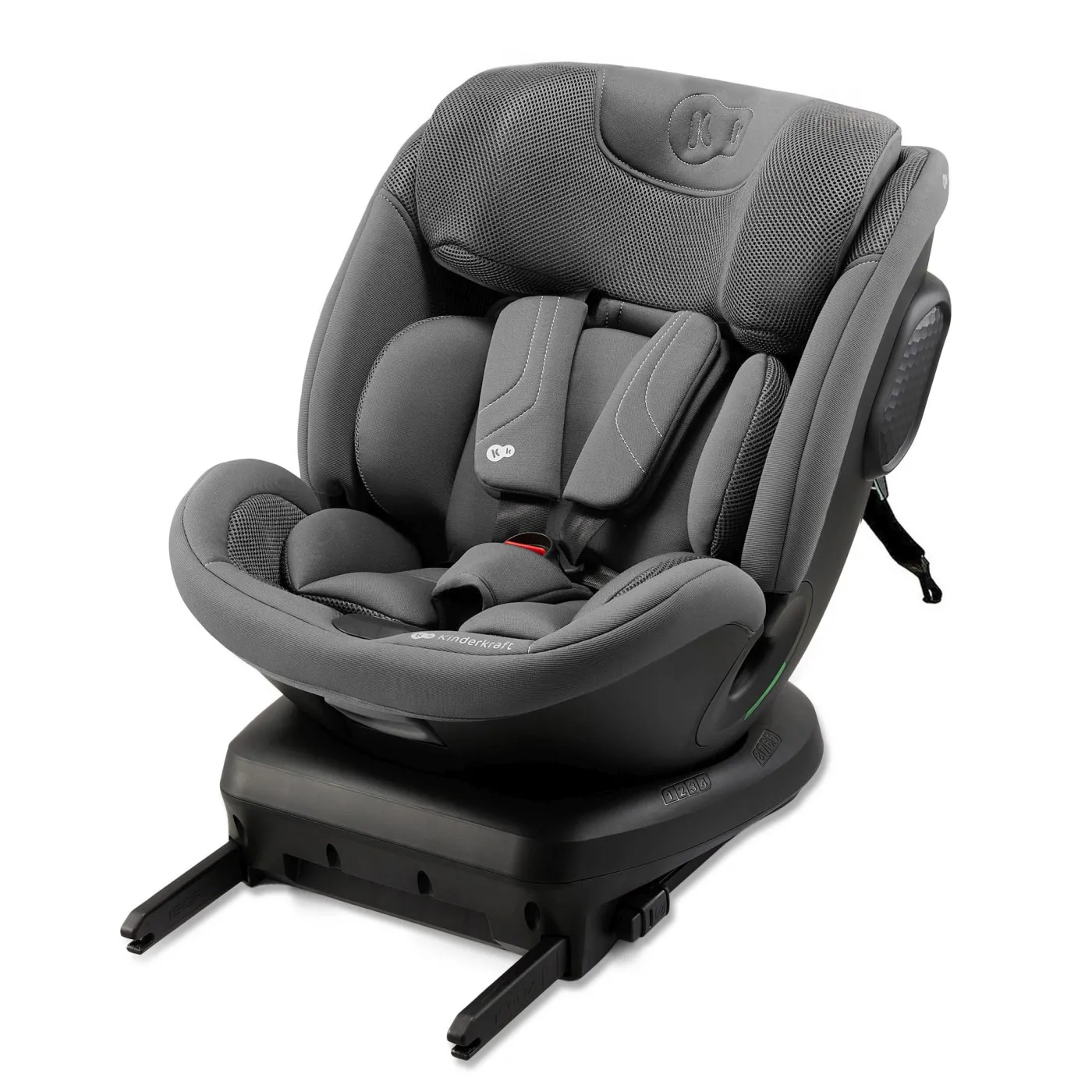 Carucioare, articole transport - Scaun auto kinderkraft xpedition 3 i-size 40-150 cm, grey, copii varsta 0 luni pana la 12 ani