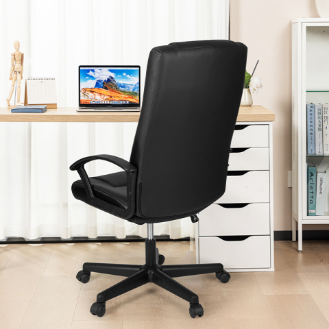 Scaun birou executive imitatie piele, sist roti nylon 4514 deli [3]