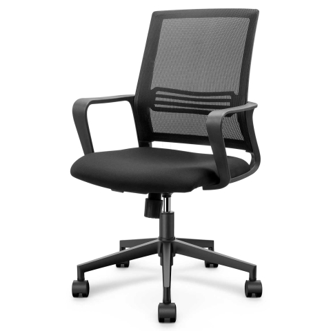 Birotică și Papetărie - Scaun birou spatar mesh, sistem roti abs 4501 negru deli