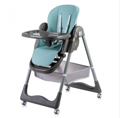 Diversificare si Ingrijire Bebe - Scaun de masa ajustabil, pliabil, blue