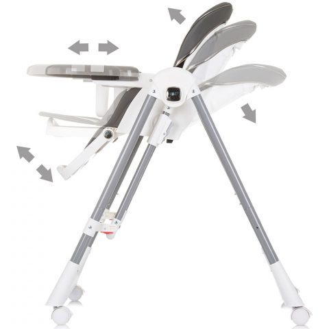 Scaun de masa Chipolino Milk Shake 2 in 1 ash grey [5]