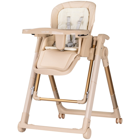 Diversificare si Ingrijire Bebe - Scaun de masa Chipolino Super Chef 2 in 1 tiramisu