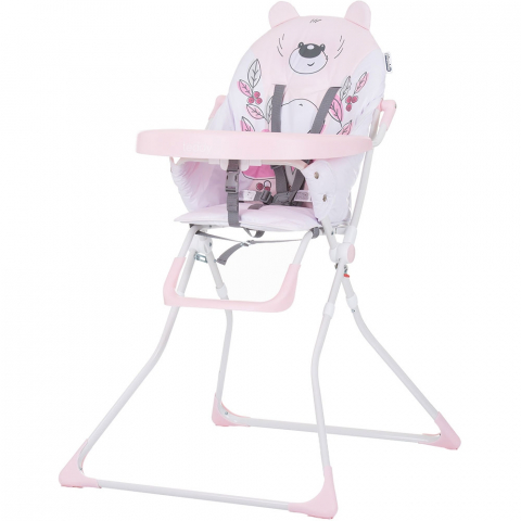 Diversificare si Ingrijire Bebe - Scaun de masa Chipolino Teddy rose water