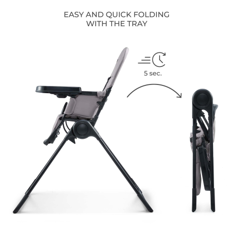 Scaun de masa kinderkraft binci, grey [1]