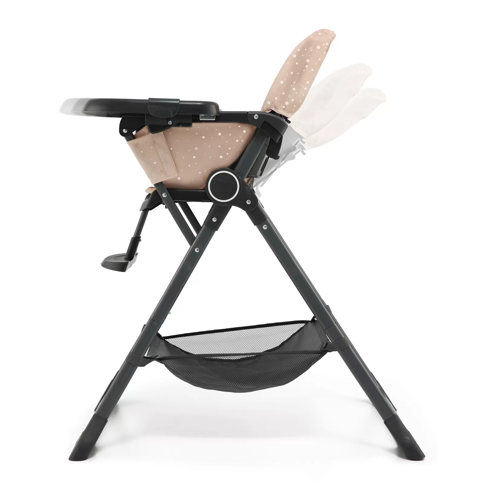 Scaun de masa kinderkraft foldee, pliabil, pink, varsta de la 6 luni la 3 ani [5]