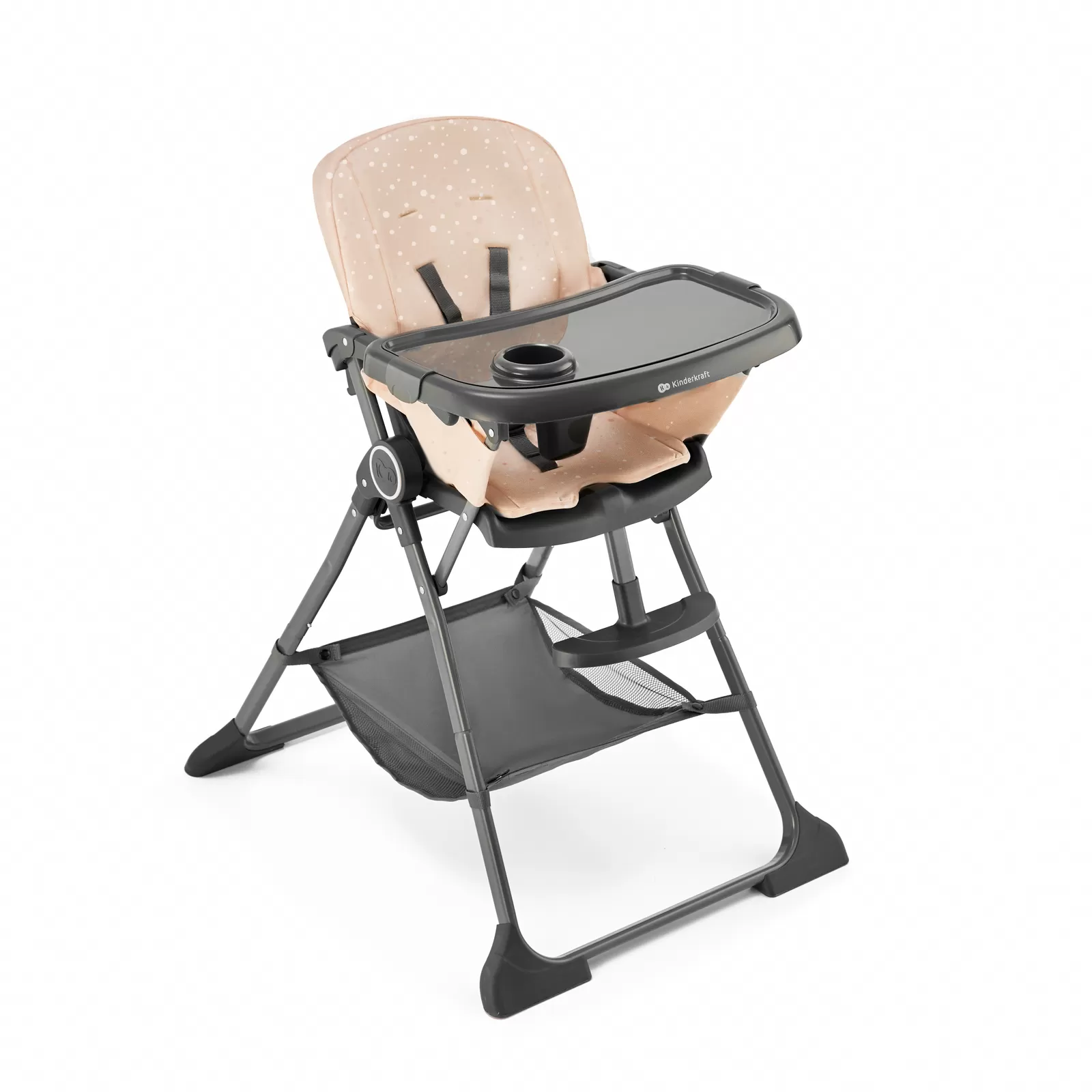 Scaun de masa kinderkraft foldee, pliabil, pink, varsta de la 6 luni la 3 ani [1]