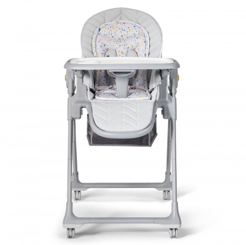 Scaun de masa kinderkraft lastree, 2 in 1, transformabil, grey, varsta de la 6 luni la 3 ani [2]