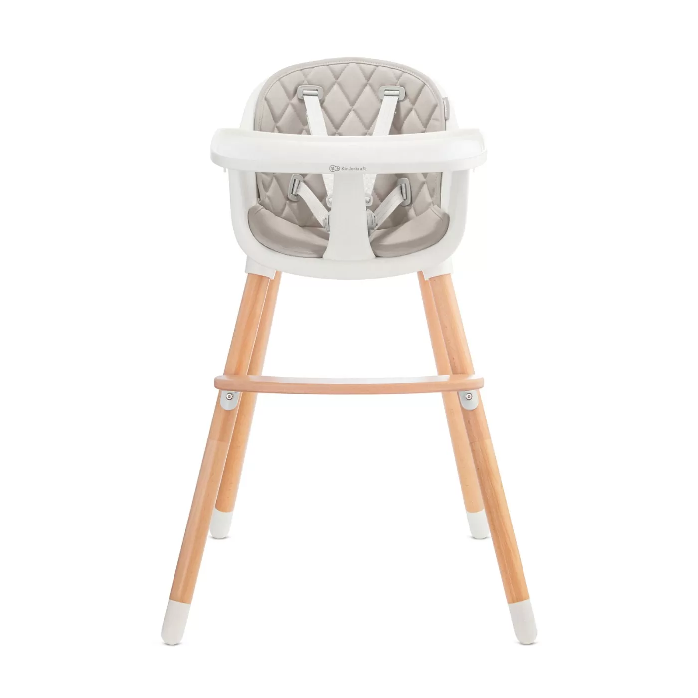 Scaun de masa kinderkraft sienna, 2 in 1, grey, varsta de la 6 luni la 4 ani [3]