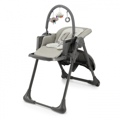 Scaun de masa kinderkraft tummie, pliabil, grey, varsta de la 6 luni la 3 ani [1]