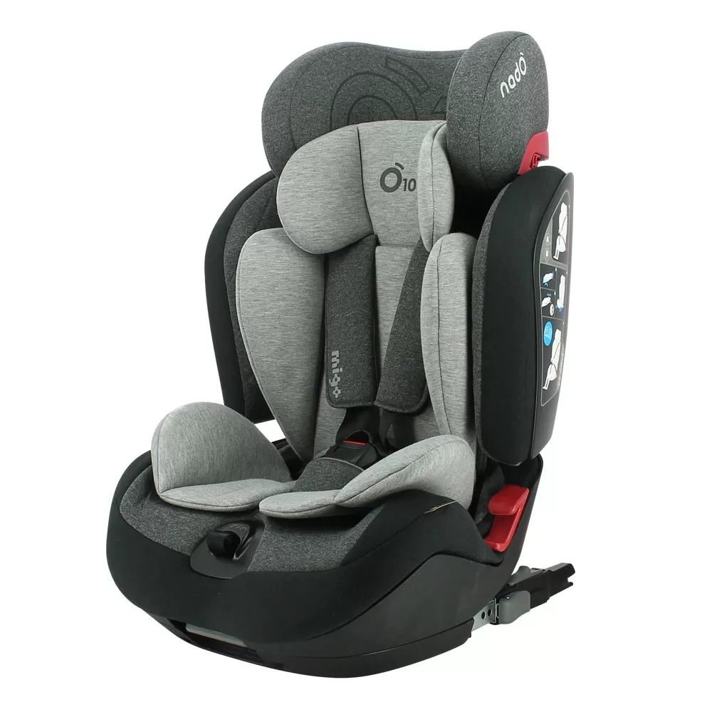 Carucioare, articole transport - Scaun nado o10, black stone, varsta de la 0 luni la 12 ani