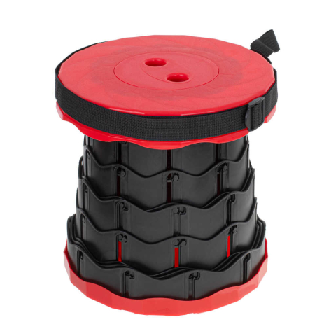 Scaun pliabil de tip taburet pentru casa, gradina si camping, Rosu [5]