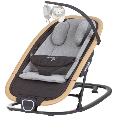 Leagane, balansoare si hamace bebelusi - Scaunel balansoar Chipolino Senso cloud wood