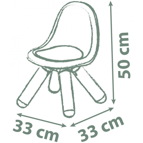 Scaunel cu spatar pentru copii Smoby Life terra cotta [1]