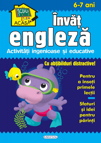 Cărți Educative, Activități - Scoala acasa - Invat engleza 6-7 ani