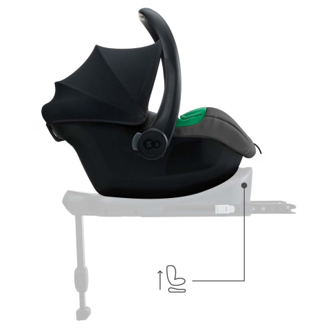 Scoica auto i-size, 40-87 cm, kinderkraft mink pro2 , grey copii varsta 0 luni - 2 ani [1]