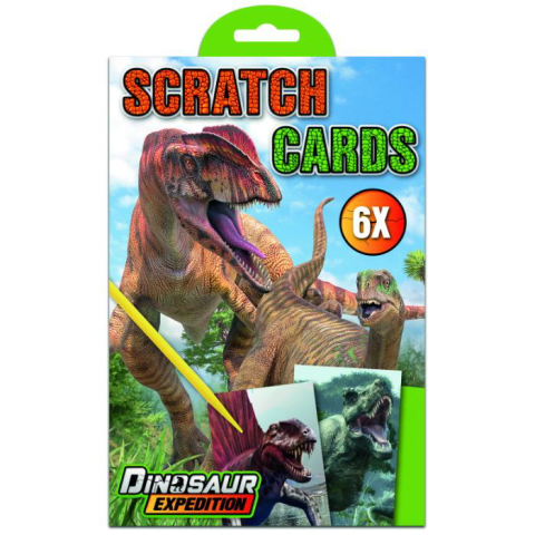 Art & Craft si Artizanat - Scratch cards CARTON RAZUIBIL 21x14 Dino  Grafix