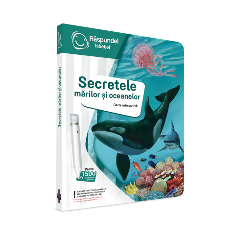 Cărți activități și jocuri copii - Secretele mărilor și oceanelor, varsta 5 ani +