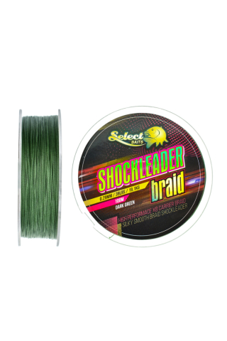 Pescuit si vanatoare - Select Baits fir textil Shockleader X8 Braid Dark Green 100m 0.29mm