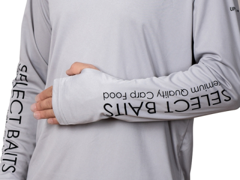 Select Baits UV Long Sleeve Hoodie UPF 50+ Light Grey M [4]