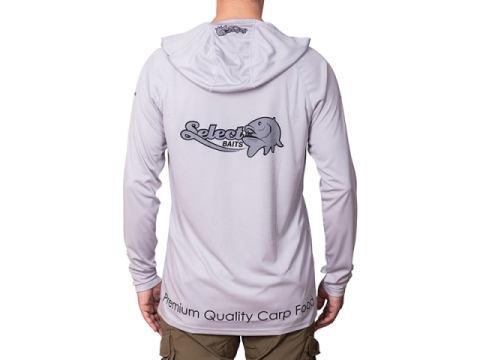 Select Baits UV Long Sleeve Hoodie UPF 50+ Light Grey M [2]