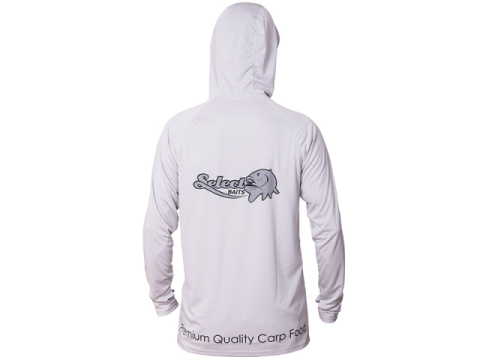 Pescuit si vanatoare - Select Baits UV Long Sleeve Hoodie UPF 50+ Light Grey M