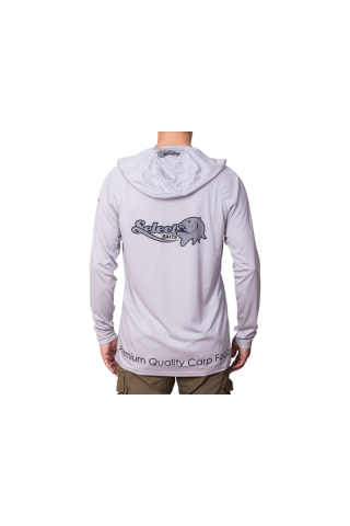 Select Baits UV Long Sleeve Hoodie UPF 50+ Light Grey S [2]