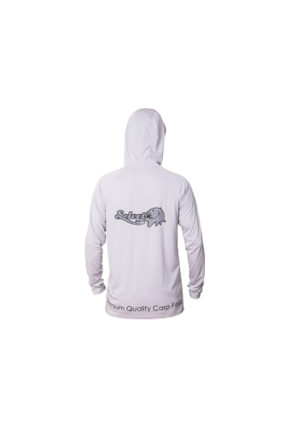 Pescuit si vanatoare - Select Baits UV Long Sleeve Hoodie UPF 50+ Light Grey XXL