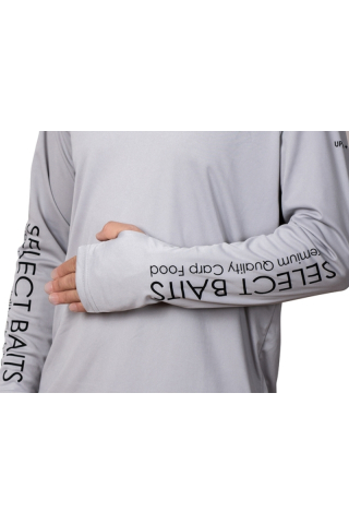 Select Baits UV Long Sleeve Hoodie UPF 50+ Light Grey S [3]