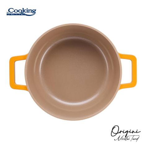 Semioala aluminiu turnat + capac 26x12.5 cm,5.8l, nicolai tand, origini, cooking by heinner [2]