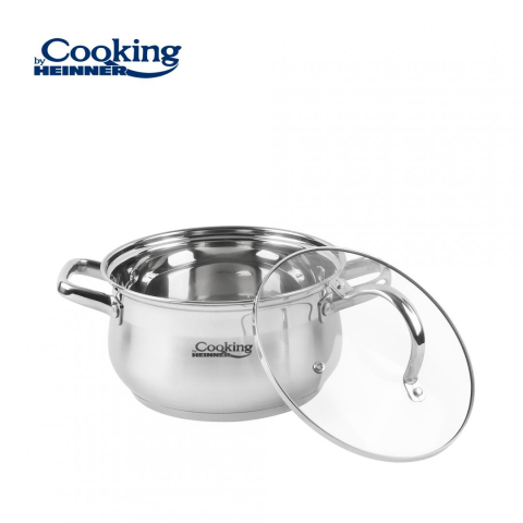 Semioala inox+capac 18 x 10.5 cm, 2.6 l, amira, cooking by heinner [4]