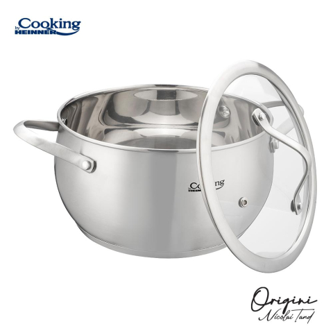 Semioala inox+capac 20x11 cm, 3.3l, nicolai tand, origini, cooking by heinner [1]