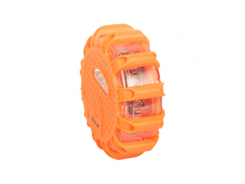 Periferice IT - Semnalizator de urgență și lanternă LED Tellur Basic, 3 x AAA, magnetic, portocaliu