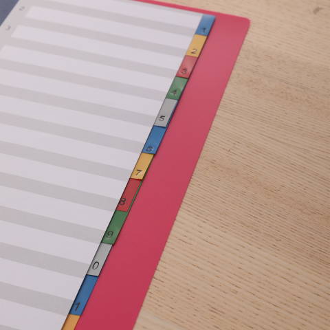 Separatoare index plastic 1-12 color deli [4]