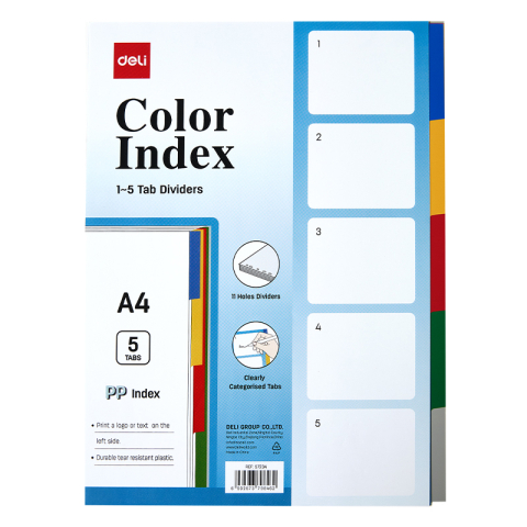 Birotică și Papetărie - Separatoare index plastic 1-5 deli
