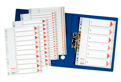Separatoare index plastic 1-6 esselte [1]