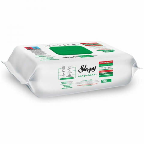 Curatenie, intretinere casa - Servetele Umede cu Bicarbonat si Otet, 100 buc / pachet, Sleepy