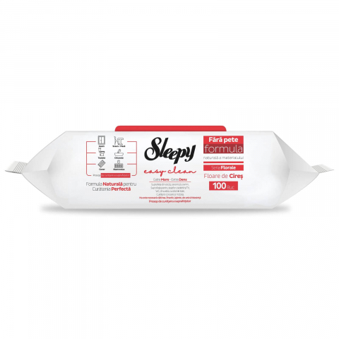 Servetele umede Sleepy cu otet si bicarbonat, Cherry Blossom, 100 buc [1]