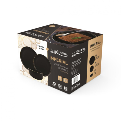 Serviciu masa ceramica 18piese, imperial, art of dining by heinner [3]